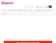 Tablet Screenshot of disporta.nl